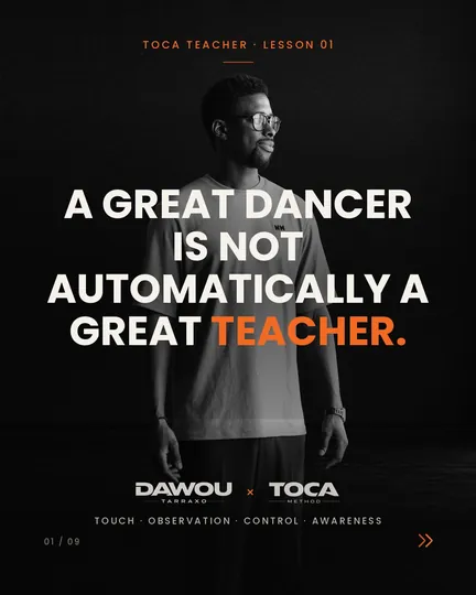 A great dancer is not automatically a great teacher
