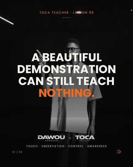 Demonstration is not teaching